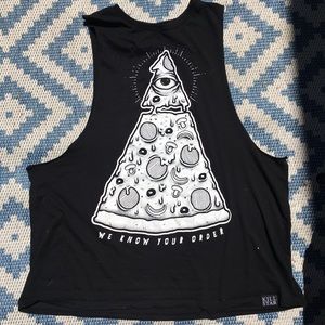 Killstar pizza Illuminati tank